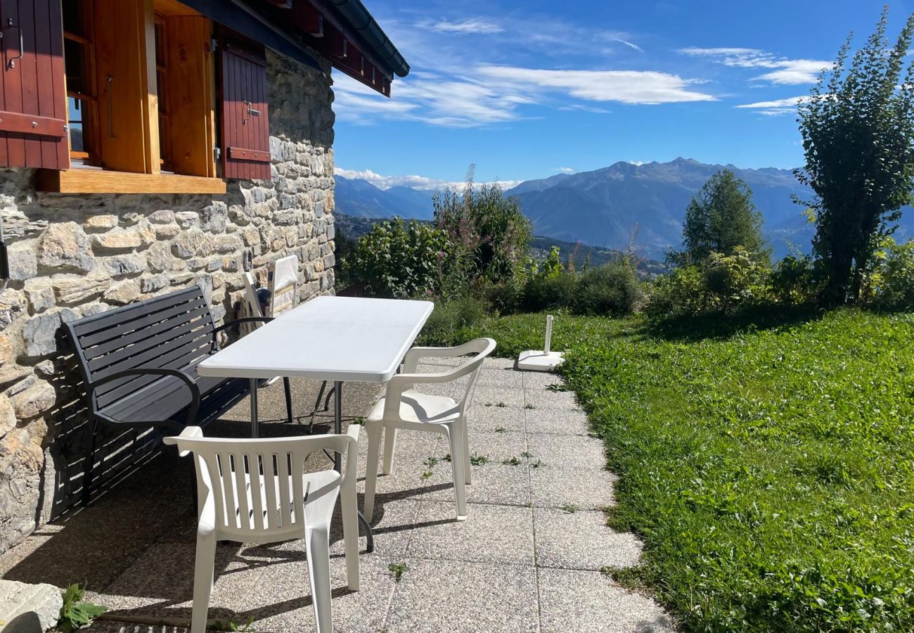 Chalet in Anzère - Tiny House facing the Alps - Ski in and out