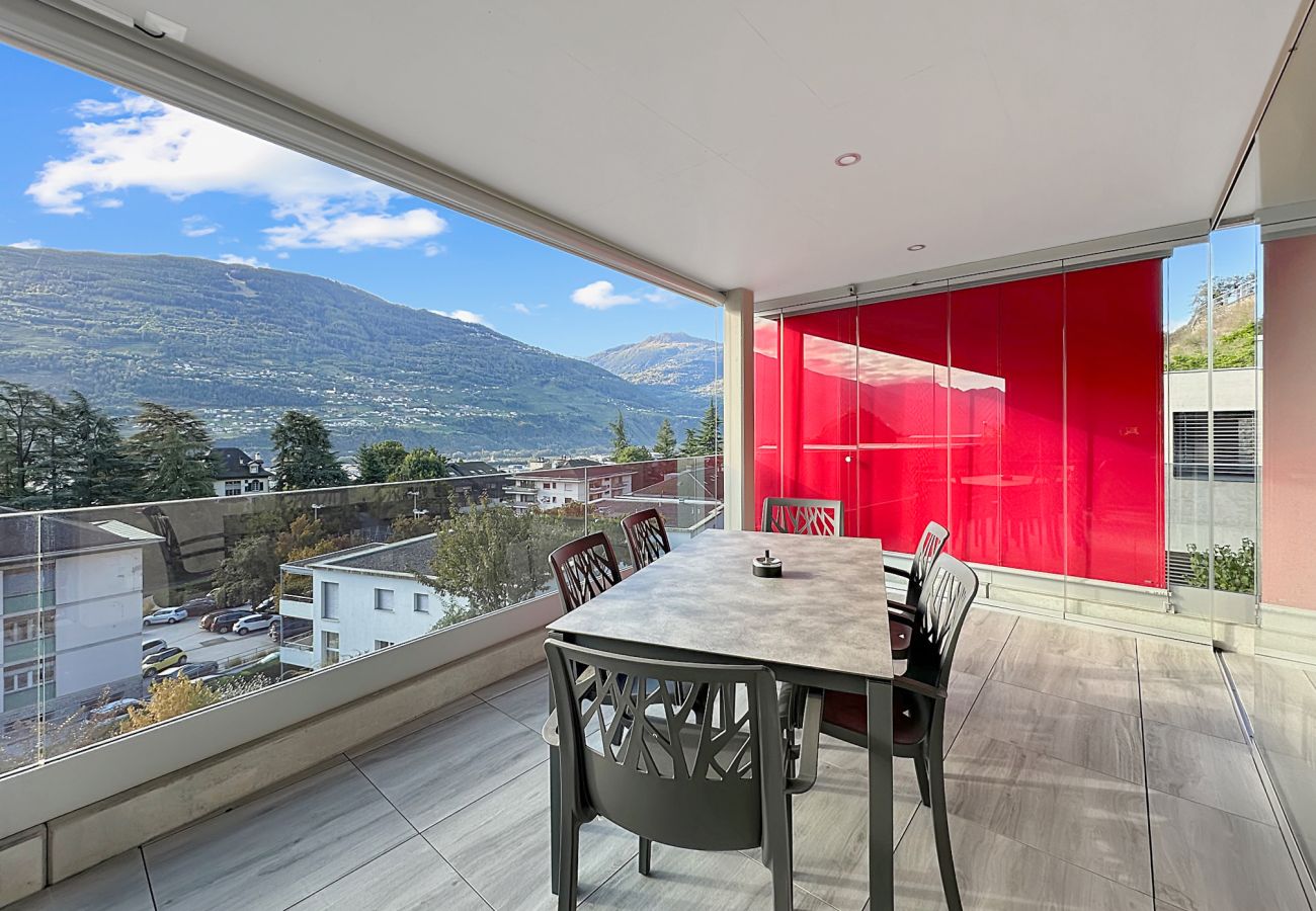 Ferienwohnung in Sion - The Majestic-Exclusive view of Sion-Swiss Alps