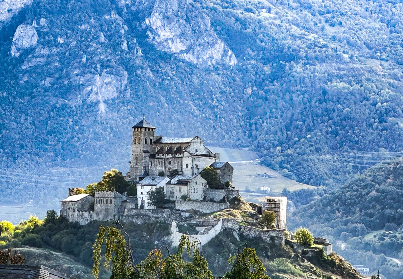 Ferienwohnung in Sion - The Majestic-Exclusive view of Sion-Swiss Alps