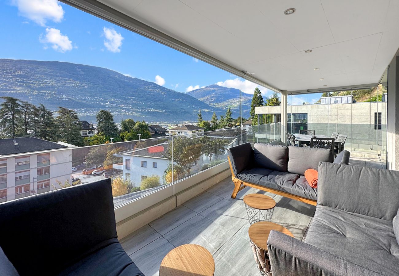 Ferienwohnung in Sion - The Majestic-Exclusive view of Sion-Swiss Alps