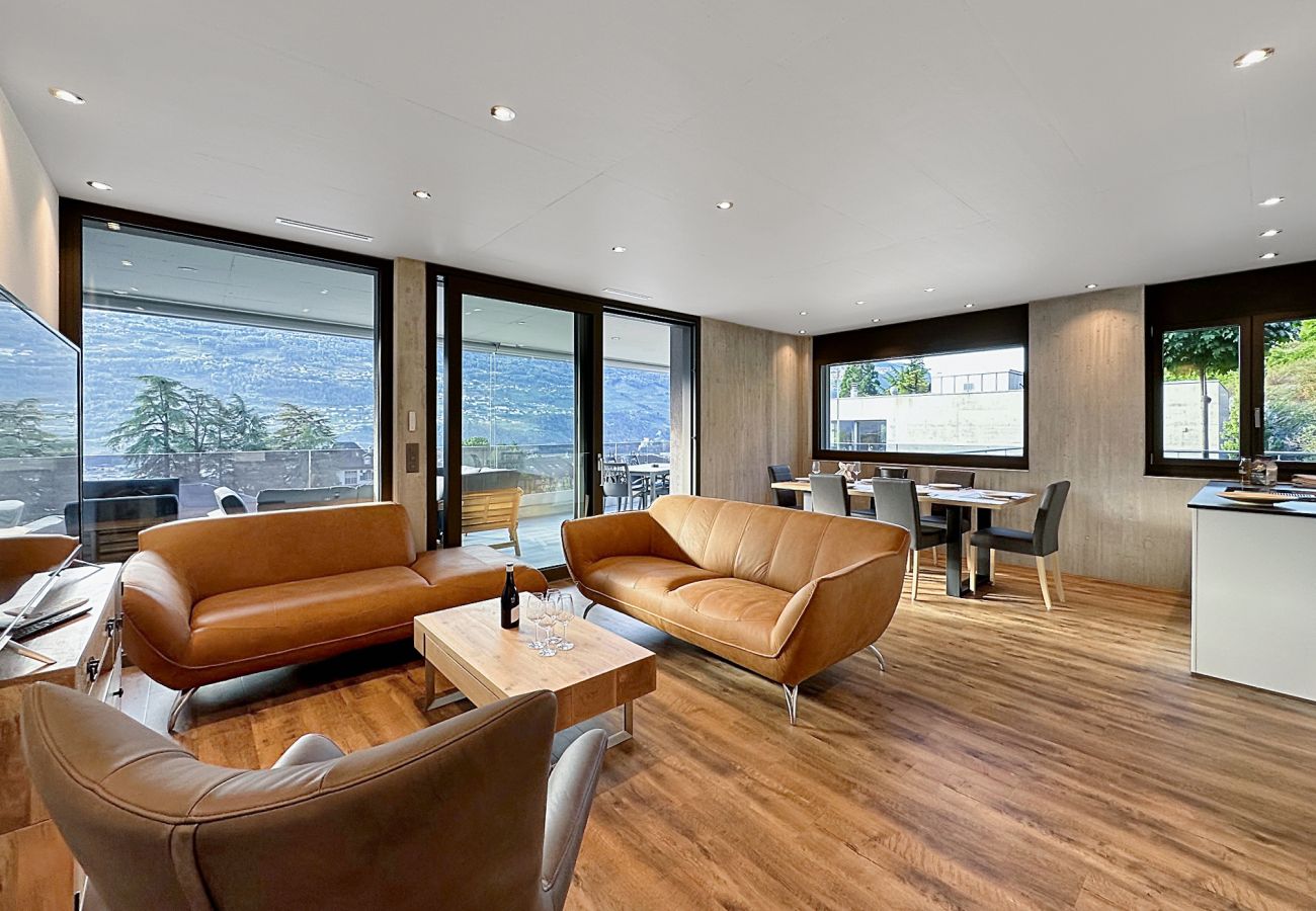 Ferienwohnung in Sion - The Majestic-Exclusive view of Sion-Swiss Alps