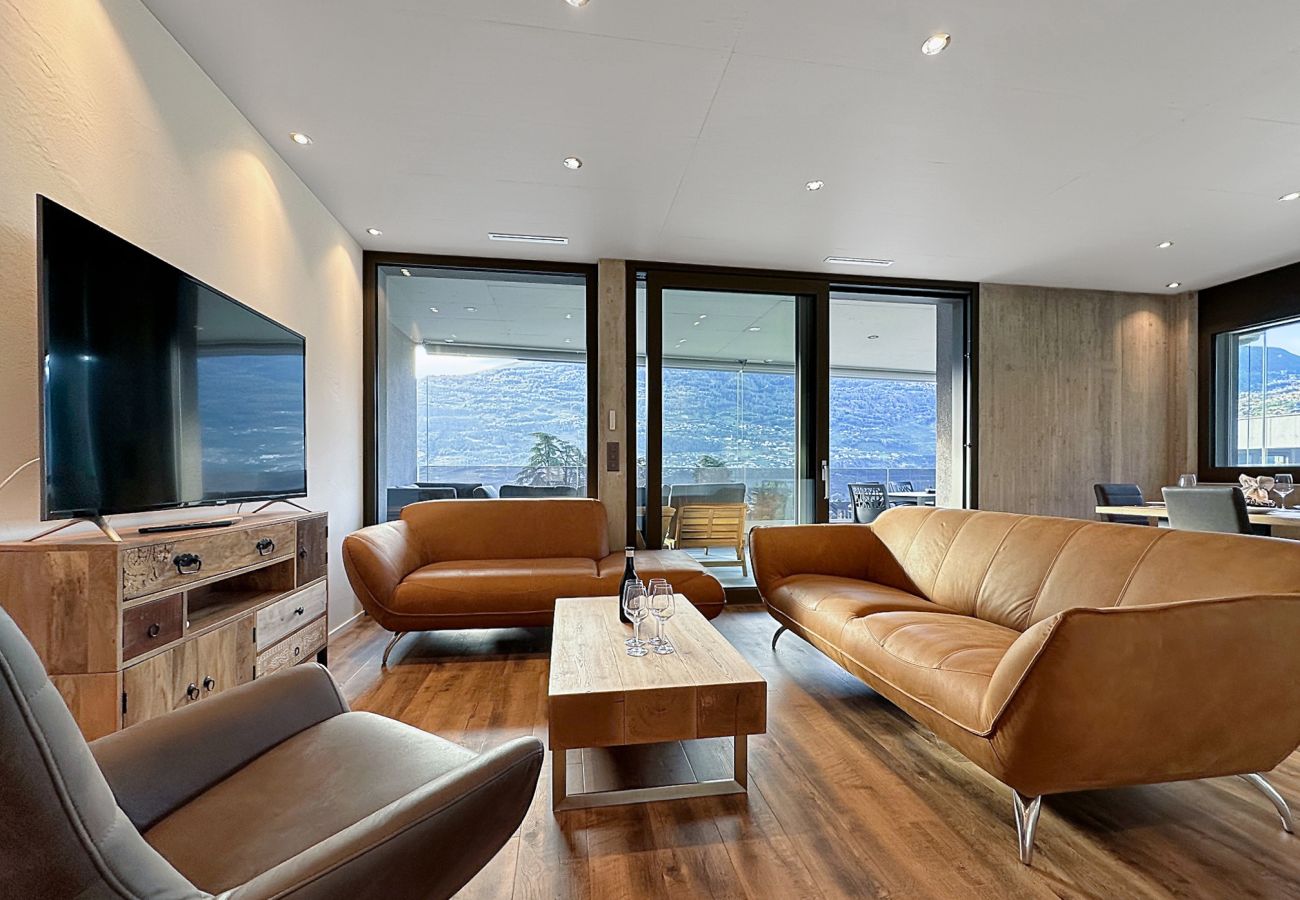 Ferienwohnung in Sion - The Majestic-Exclusive view of Sion-Swiss Alps