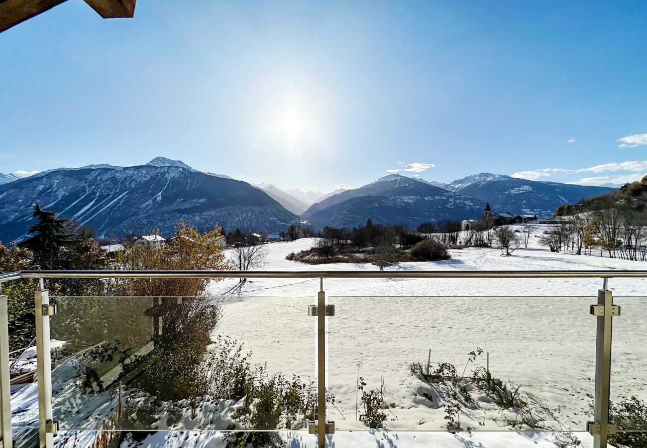 Ferienwohnung in Conzor - Sunny Lily facing the swiss Alps - Crans Montana