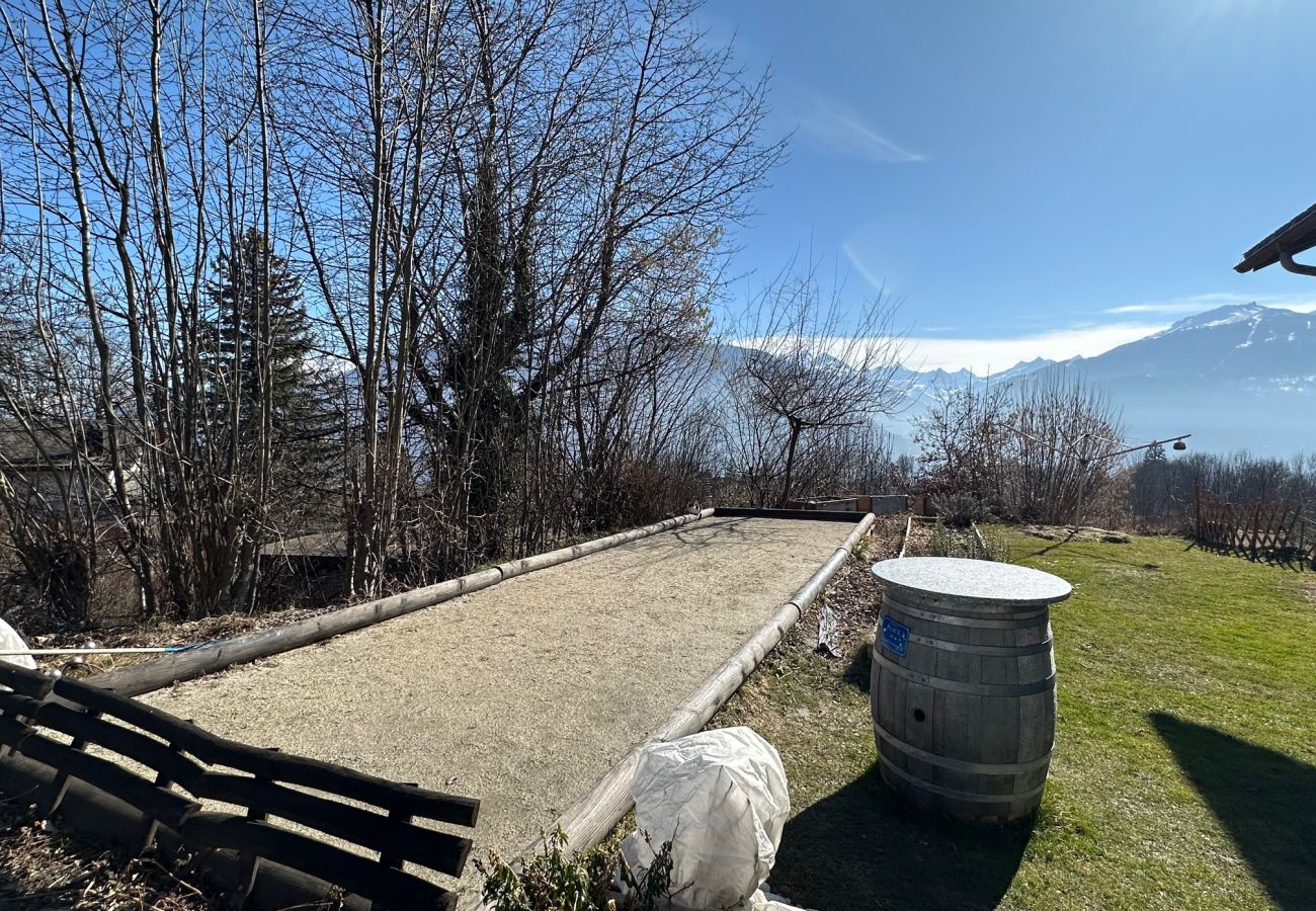 Ferienwohnung in Conzor - Sunny Lily facing the swiss Alps - Crans Montana