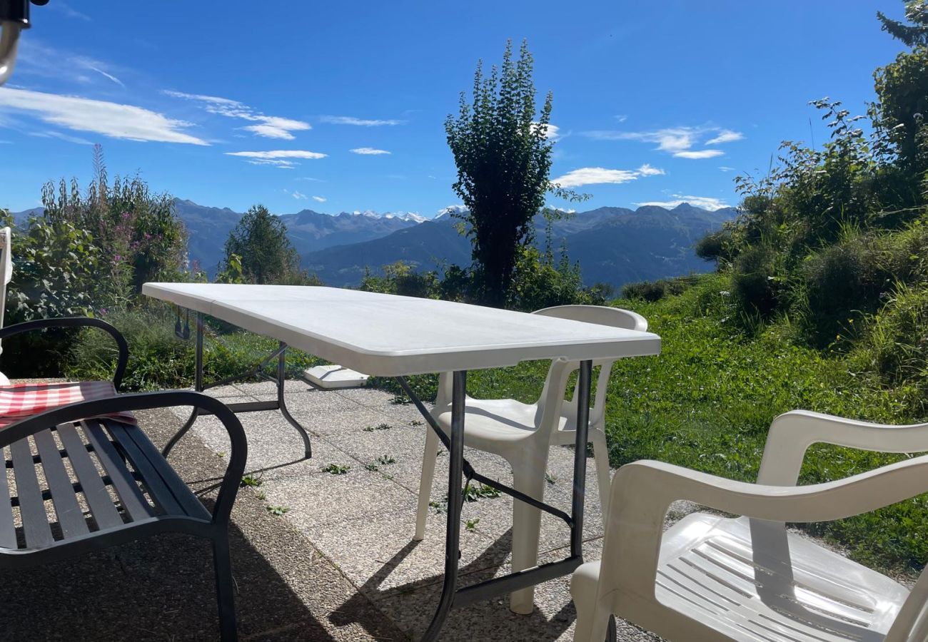 Chalet in Anzère - Tiny House facing the Alps - Ski in and out